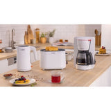 Cafetiere Filtre - BOSCH - TKA2M111 MyMoment - Blanche - Capacité 1,25L - verseuse verre - systeme anti-gouttes