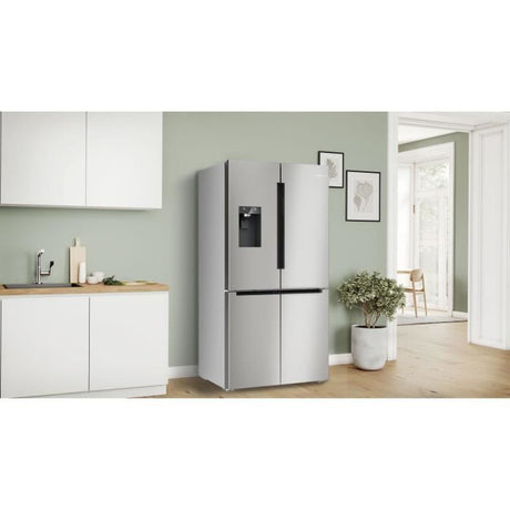 Réfrigérateur combiné - BOSCH SER6 - KFD96APEA - Multi-portes - Classe E - 375 L - 183 x 90,5 x 73,1 cm - Acier brossé