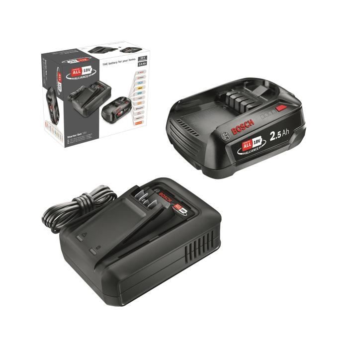 Pack Batterie 18V 2,5 Ah + chargeur AL 18V-44 - Bosch - POWER FOR ALL 18V