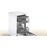 Lave-vaisselle pose libre BOSCH SPS4EMW24E SER4 - 10 couverts - Induction - L45cm - 44 dB - Classe C - tiroir a couverts - Blanc