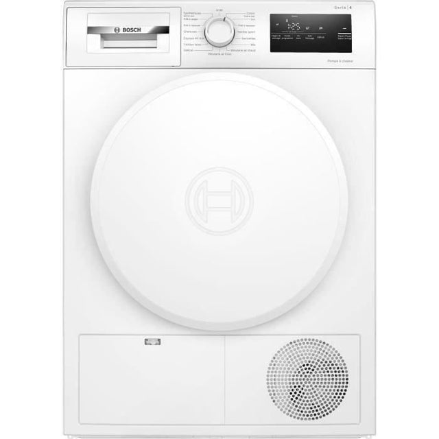 Seche-linge pompe a chaleur BOSCH WTH8300DFR SER4 - 8 kg - Blanc