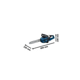 Bosch Professional 18V Tronçonneuse a chaîne GKE 18V-40 (guide-chaîne 40 cm, moteur sans charbon, clé intégrée en T) sans batterie