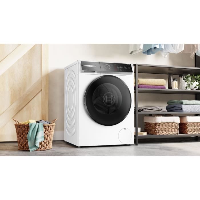 Lave-linge hublot BOSCH WGB244A2FR SER8 - 9 kg - i-DOS - Induction - L60cm - 1400 trs/min - Classe A-50% - Blanc