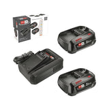 Pack 2 batteries 18V 2,5 Ah + chargeur AL 18V-44 - Bosch - POWER FOR ALL 18V