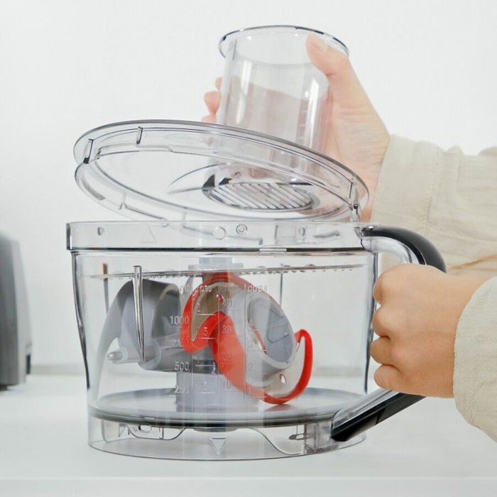 Robot multifonction - BOSCH - B1EMC812S8 - 1250 W - 3,9 L - Variateur de vitesse + Turbo - Blanc / Inox