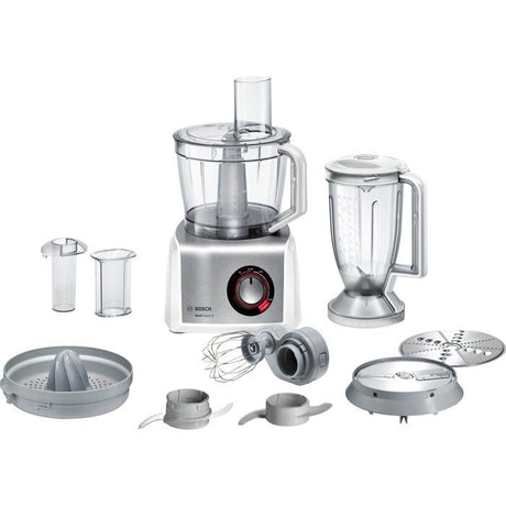Robot multifonction - BOSCH - B1EMC812S8 - 1250 W - 3,9 L - Variateur de vitesse + Turbo - Blanc / Inox - Livre 80 recettes offert