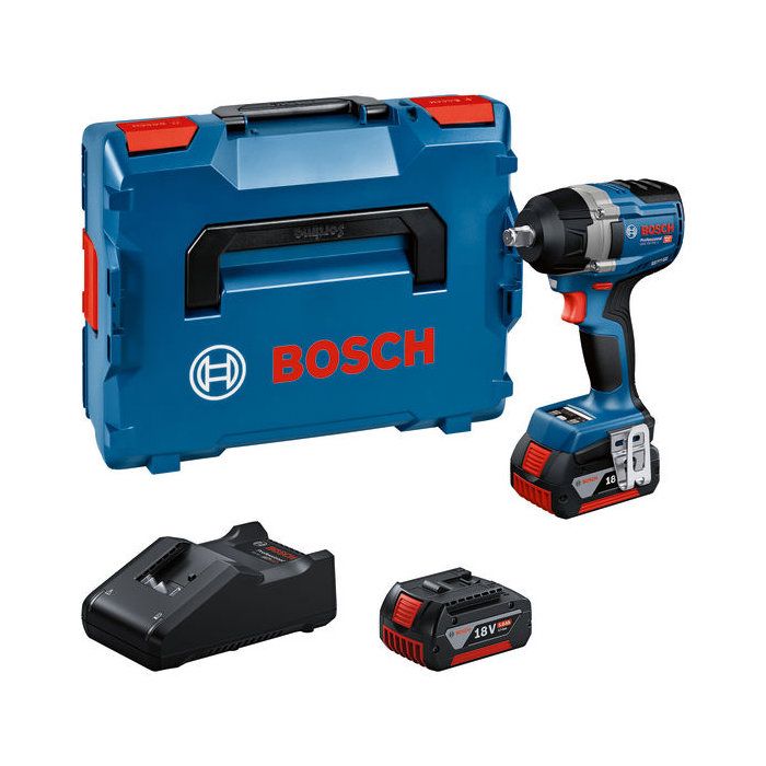 Boulonneuse sans fil BOSCH PROFESSIONAL - GDS 18V-750 C - 18V - 750 Nm - 2 batteries GBA 5,0Ah + chargeur + coffret avec calage