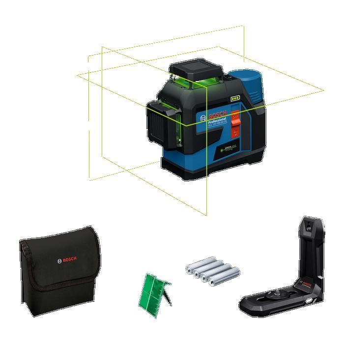 Laser - BOSCH PROFESSIONAL - GLL 12V-100-33 CG - 3 lignes laser vertes - Portée 100 m - Précision 0,3 mm