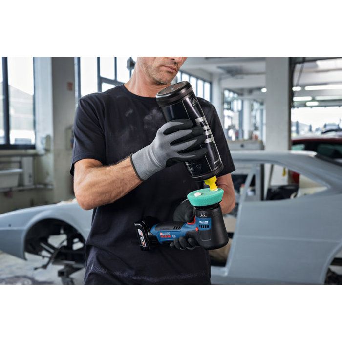 Polisseuse excentrique BOSCH PROFESSIONAL - GPX 12V-77 - 12V -Sans batterie ni chargeur - Avec plateau + tampon a polir 77mm