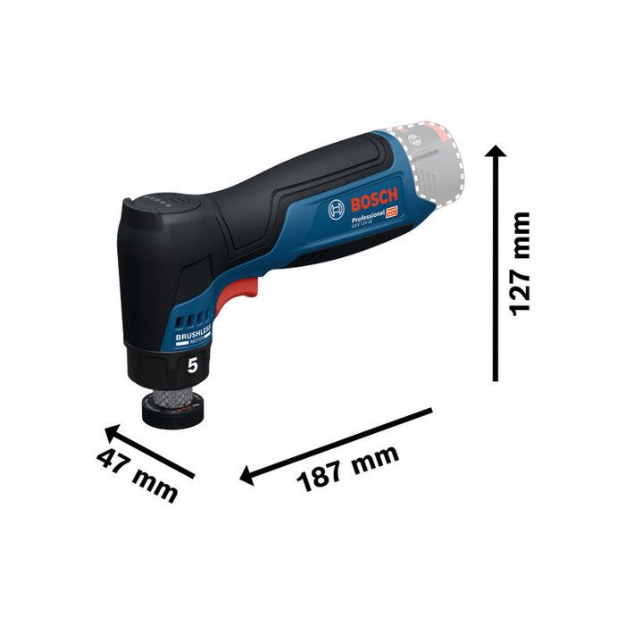 Ponceuse excentrique sans fil BOSCH PROFESSIONAL - GEX 12V-77 - 12V - 32 mm - 2 plateaux de ponçage (adhésif, autoaggripant)