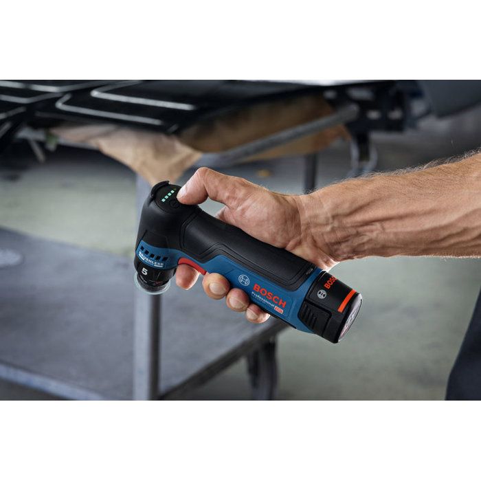 Ponceuse excentrique sans fil BOSCH PROFESSIONAL - GEX 12V-77 - 12V - 32 mm - 2 plateaux de ponçage (adhésif, autoaggripant)