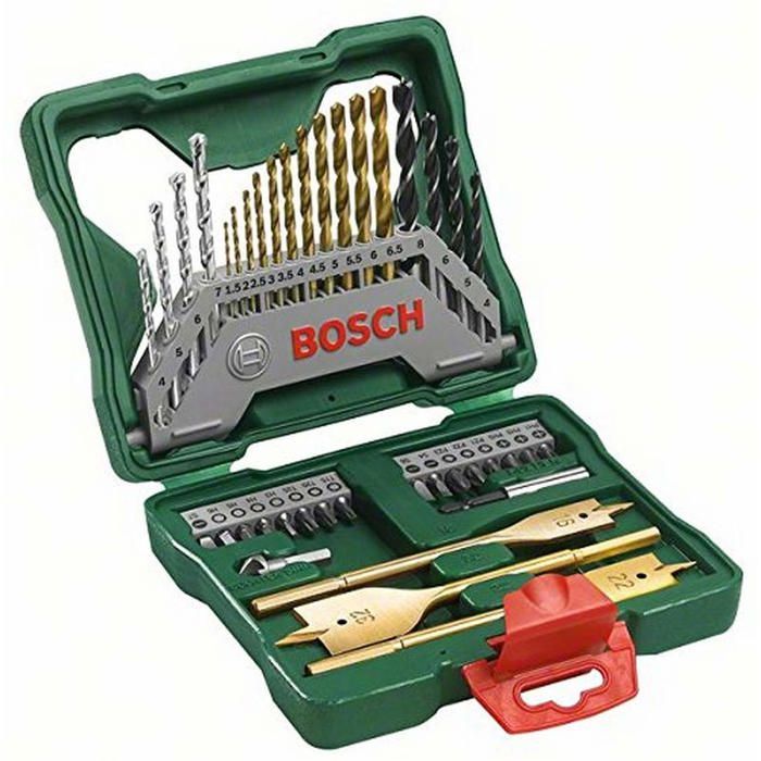 Coffret d'outils - BOSCH - X-Line - 40 pieces - Titane - Accessoires de bricolage