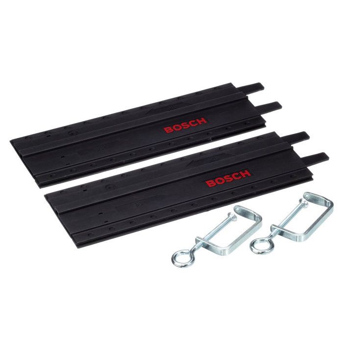 Rail de guidage pour scies circulaires - BOSCH - PKS 55 A / 66 A/AF - 2 rails de 700 mm - Plastique gris