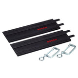 Rail de guidage pour scies circulaires - BOSCH - PKS 55 A / 66 A/AF - 2 rails de 700 mm - Plastique gris