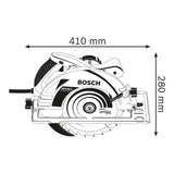 Scie circulaire Bosch Professional GKS 85G, 2200 W avec 1 lame de 235mm, 5.000 tr/min, carton - 060157A900