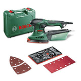 Ponceuse Multi Bosch - PSM 200 AES (LivrÈe avec 2 feuilles abrasives, Plateau de PonÁage et Coffret)