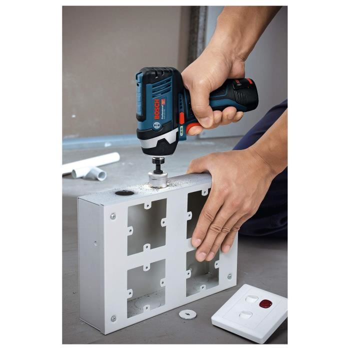 Visseuse a chocs Bosch Professional GDR 12V-105 + 2 batteries 2,0Ah + LBOXX 2600 tr/min - 06019A6977