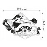 Scie Circulaire Bosch Professional GKS 18V-57 G avec lame de 165mm, sans batterie, dans une Lboxx - 06016A2101