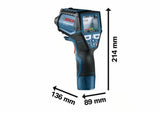 Détecteur thermique Bosch Professional GIS 1000 C avec batterie 12V 2,0Ah, carte Quickstart, cable USB, en L-Boxx - 0601083301