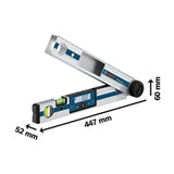 Mesureur d'angle - BOSCH - GAM 220 Professional - Précision ±0,1° - Longueur 40 cm - Plage 0-220°