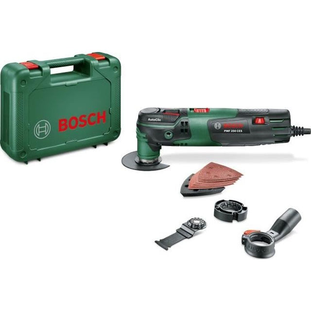 Outil multifonctions Bosch - PMF 250 CES - filaire 250W - Fonction Autoclic (changement accessoire sans outil) + accessoires et box