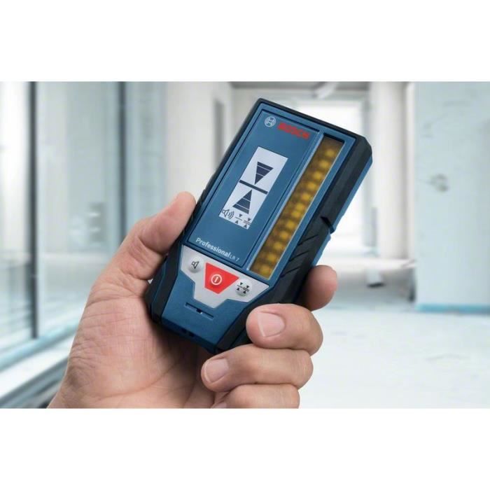 Cellule de réception - BOSCH - LR 7 PROFESSIONAL - Détection laser - Zone de 8 cm - Portée 50 m