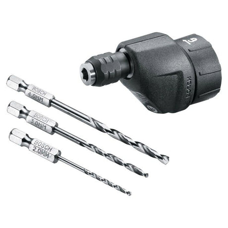 Mandrin excentré Bosch - Adaptateur pour perceuse/visseuse IXO avec jeu de forets