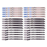 Kit de lames de scie sauteuse - BOSCH - 2607010903 - 30 lames - Bois tendre et métal - Coups courbes et droits