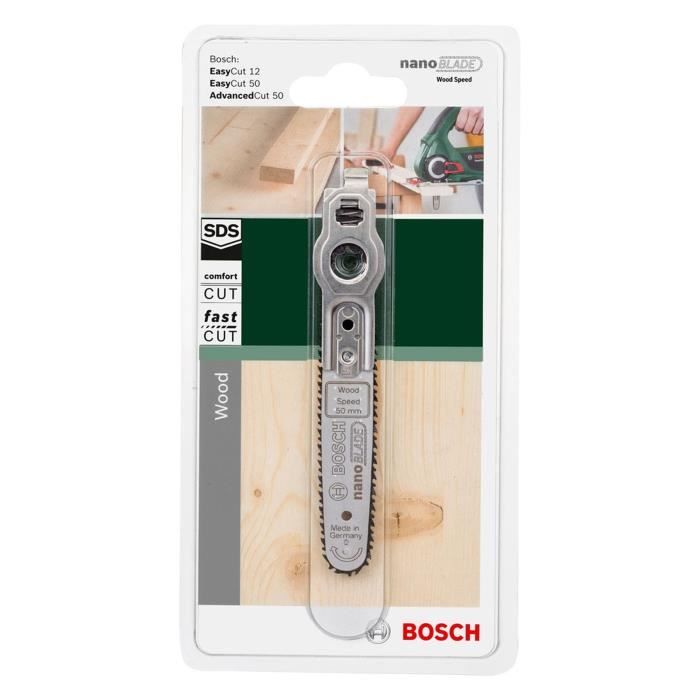 Lame NANOBLADE WOOD SPEED 50 pour EasyCut 12, EasyCut 50, Advanced Cut 50 de BOSCH