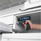 Perceuse-visseuse a percussion Bosch Professional GSB 12V-15, 2 batteries 2Ah et 4Ah, 1 chargeur et set d'accessoire - 06019B690G