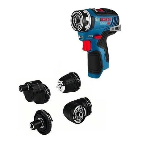 Perceuse-visseuse Bosch Professional GSR 12V-35 FC Flexiclick sans batterie avec 4 adaptateurs FlexiClick + L-BOXX - 06019H3003