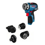 Perceuse-visseuse Bosch Professional GSR 12V-35 FC Flexiclick sans batterie avec 4 adaptateurs FlexiClick + L-BOXX - 06019H3003