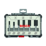 Coffret de fraises - BOSCH PROFESSIONAL - 2607017465 - 6 fraises droites - Ř12/16/20 mm - Queue de 6 mm