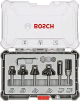 Coffret de 6 fraises a araser/chanfreiner/arrondir a queue de 6 mm BOSCH - 2607017468