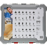 Coffret de 30 fraises mixtes a Ø queue de 6 mm - BOSCH - 2607017474