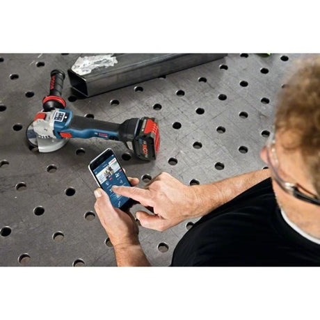 Meuleuse angulaire Bosch Professional PSC 18V-10 SC X-LOCK GWX - disque 125 mm - (sans batterie ni chargeur) + L-boxx - 06017B0400