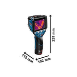 Caméra thermique - BOSCH - GTC 600 C - Résolution élevée - Plage de mesure - Batterie 12V 2,0Ah