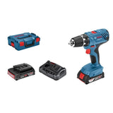 Perceuse visseuse sans fil Bosch GSR 18V-21 + 2 batteries 2Ah + chargeur + coffret L-BOXX - BOSCH - 06019H1008