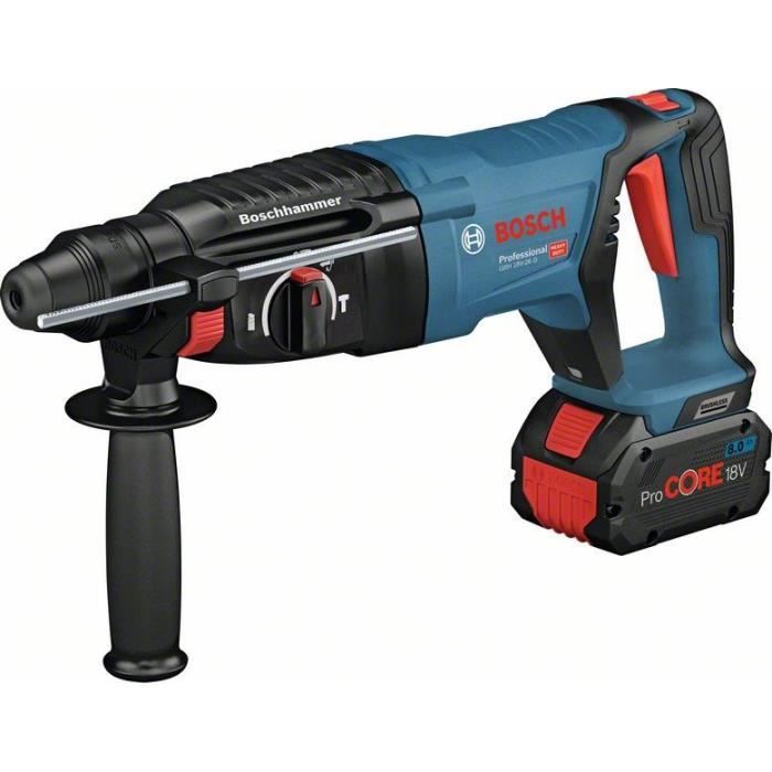 Perforateur Bosch Professional GBH 18V-26 D sans batterie - Force de frappe de 2,5 J - Moteur sans charbon - 0611916001