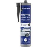 Mastic auto/bateau - BOSTIK - Fixpro MSP 104 - Colle et joint - Résiste intempéries et eau de mer - Noir - 290 ml