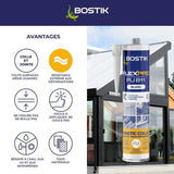 Mastic colle/joint - BOSTIK - Flexpro PU811 - Tous matériaux - Intérieur/extérieur - Blanc - 300 ml