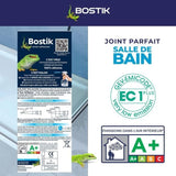 Mastic salle de bain - BOSTIK - Joint Parfait - Étanchéité silicone - Anti moisissures - Transparent - 280 ml