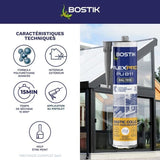 Mastic colle/joint - BOSTIK - Flexpro PU811 - Tous matériaux - Intérieur/extérieur - Anthracite RAL7016 - 300 ml