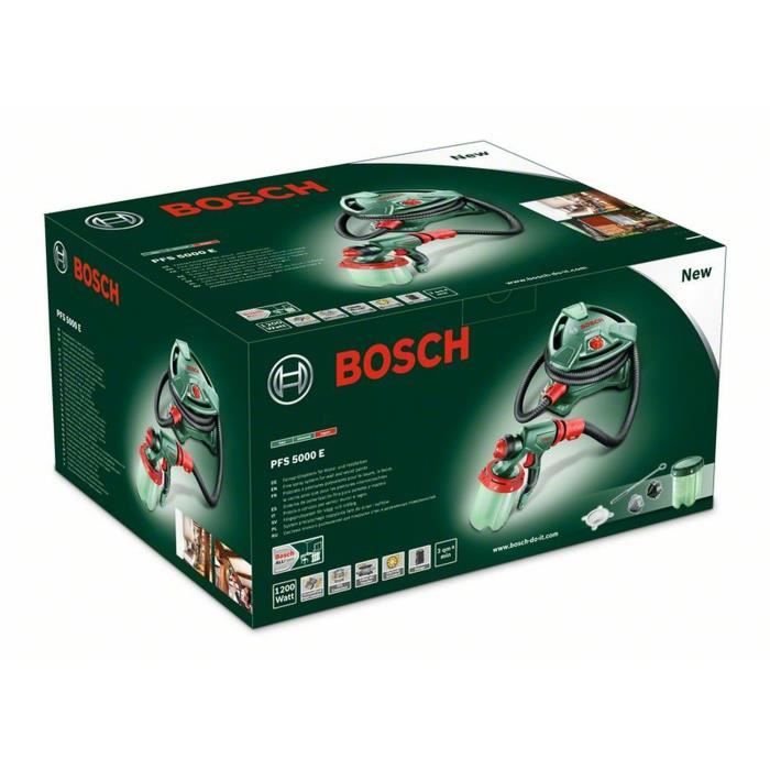 BOSCH Pistolet a peinture PFS 5000 E - 1200 W - DÈbit : 500 ml/min + Malaxeur