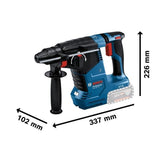 Perforateur SDS-PLUS Bosch Professional GBH 18V-24 C + 2 batteries 5.0Ah + Chargeur GAL 1880 - 0611923003