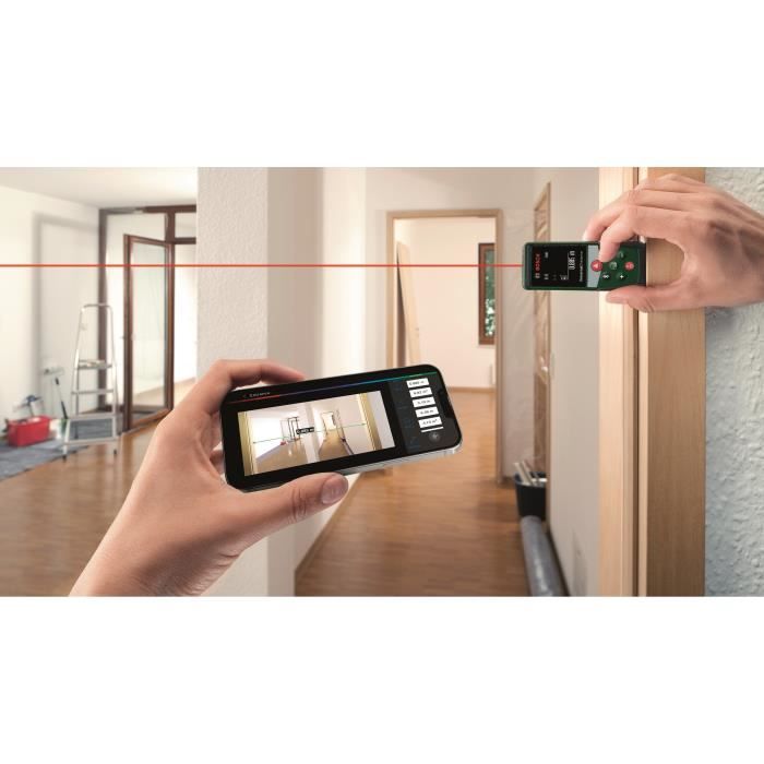 Bosch Télémetre laser UniversalDistance 40C (mesure précise de distances jusqu'a 40 m, connectivité Bluetooth)
