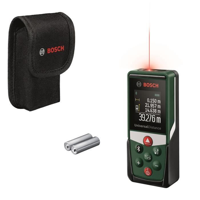 Bosch Télémetre laser UniversalDistance 50C (mesure précise de distances jusqu'a 50 m, connectivité Bluetooth)