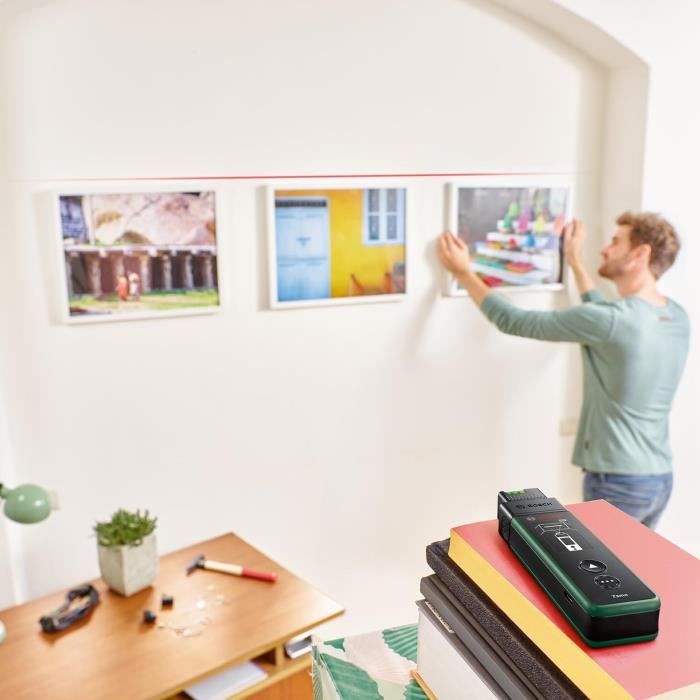 Bosch Télémetre Zamo avec 3 adaptateurs (distance de mesure jusqu'a 25m)