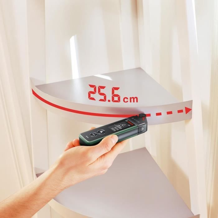 Bosch Télémetre Zamo avec 3 adaptateurs (distance de mesure jusqu'a 25m)