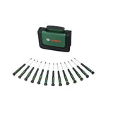Bosch Set de tournevis 13 pcs (pour bricolage/modélisme/artisanat  embouts précis et magnétiques  PH/TX/HEX/SL)